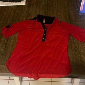 PerSeption Concept red blouse.